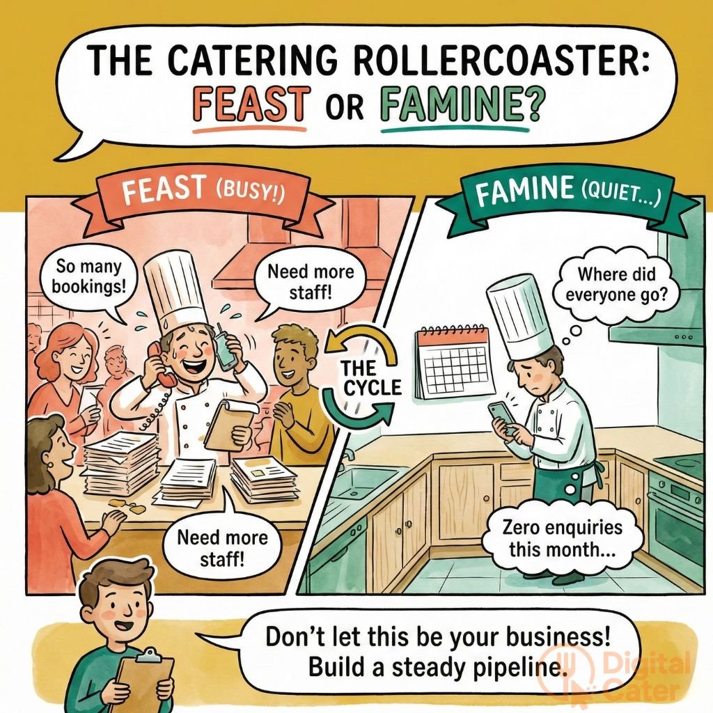 catering rollercoaster Feast or Famine