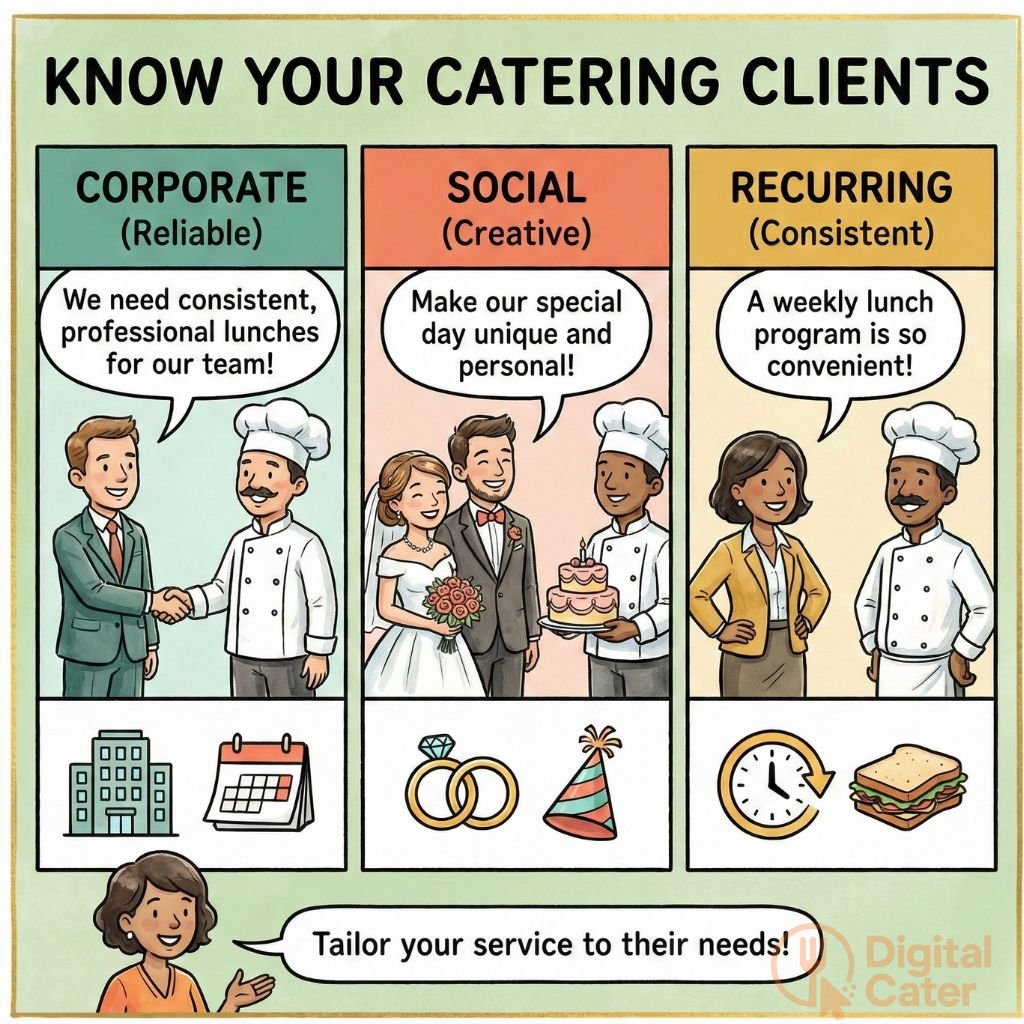 know your catering clients