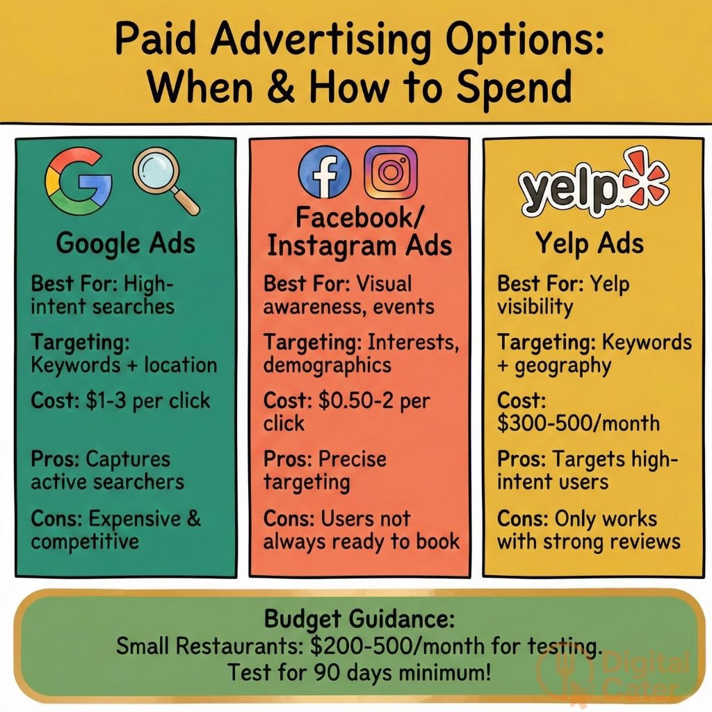 Paid ad options