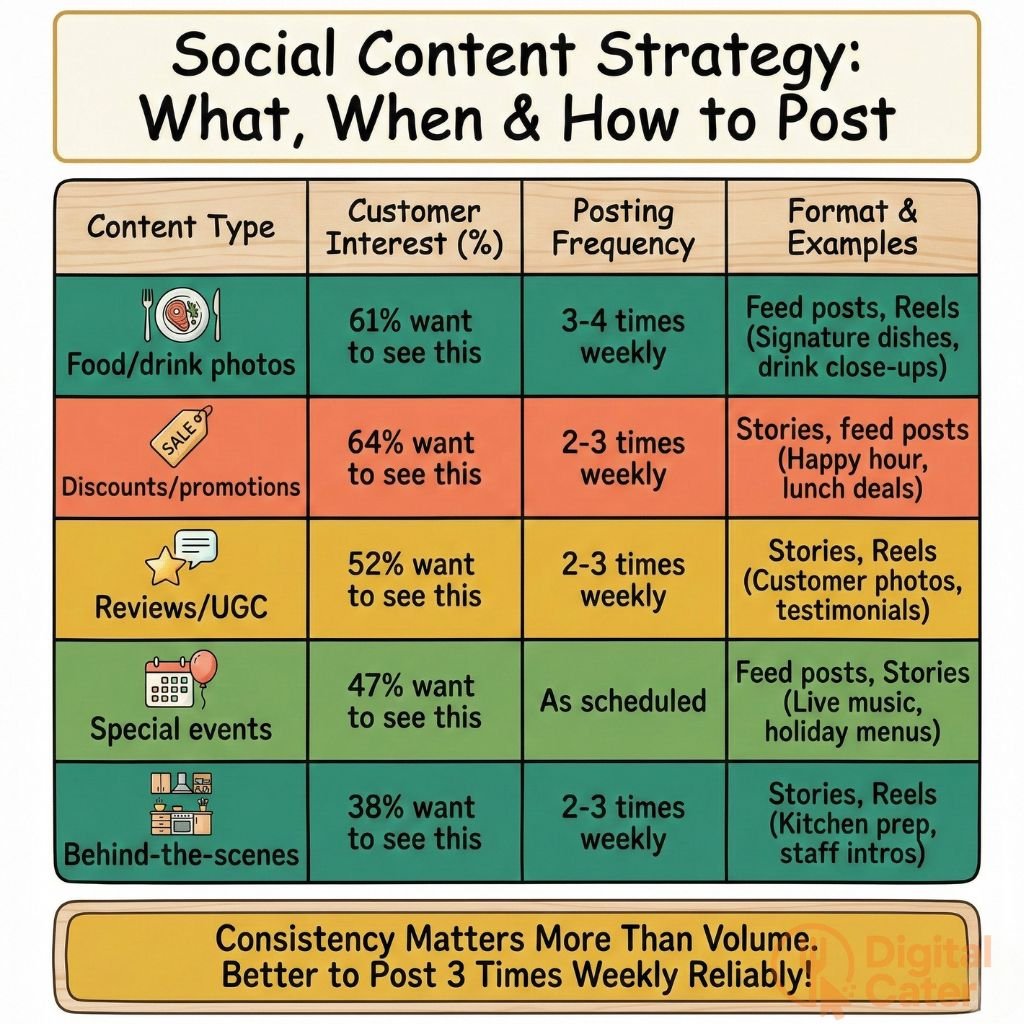 social content strategy for restaurants