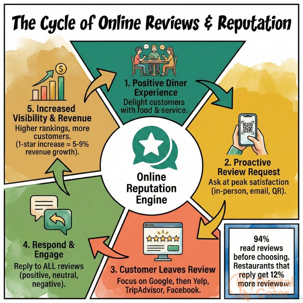 the cycle of online reviews reputation
