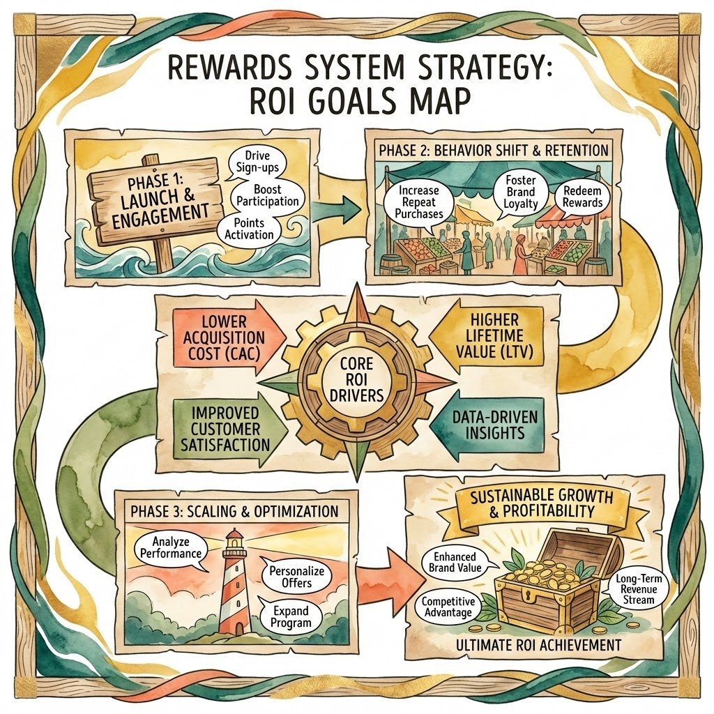 Strategy map for measuring loyalty program ROI