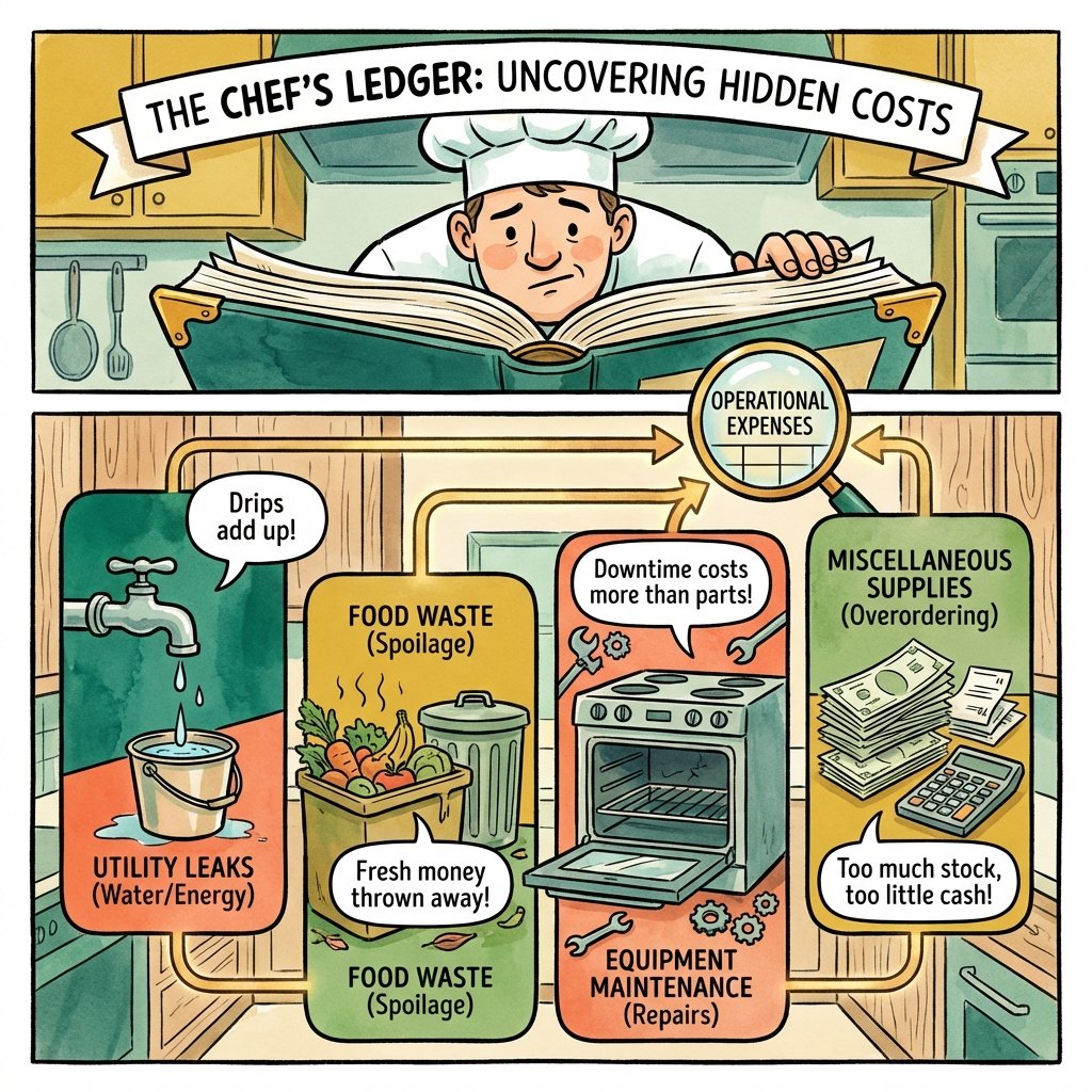 Chef reviewing hidden delivery operational expenses