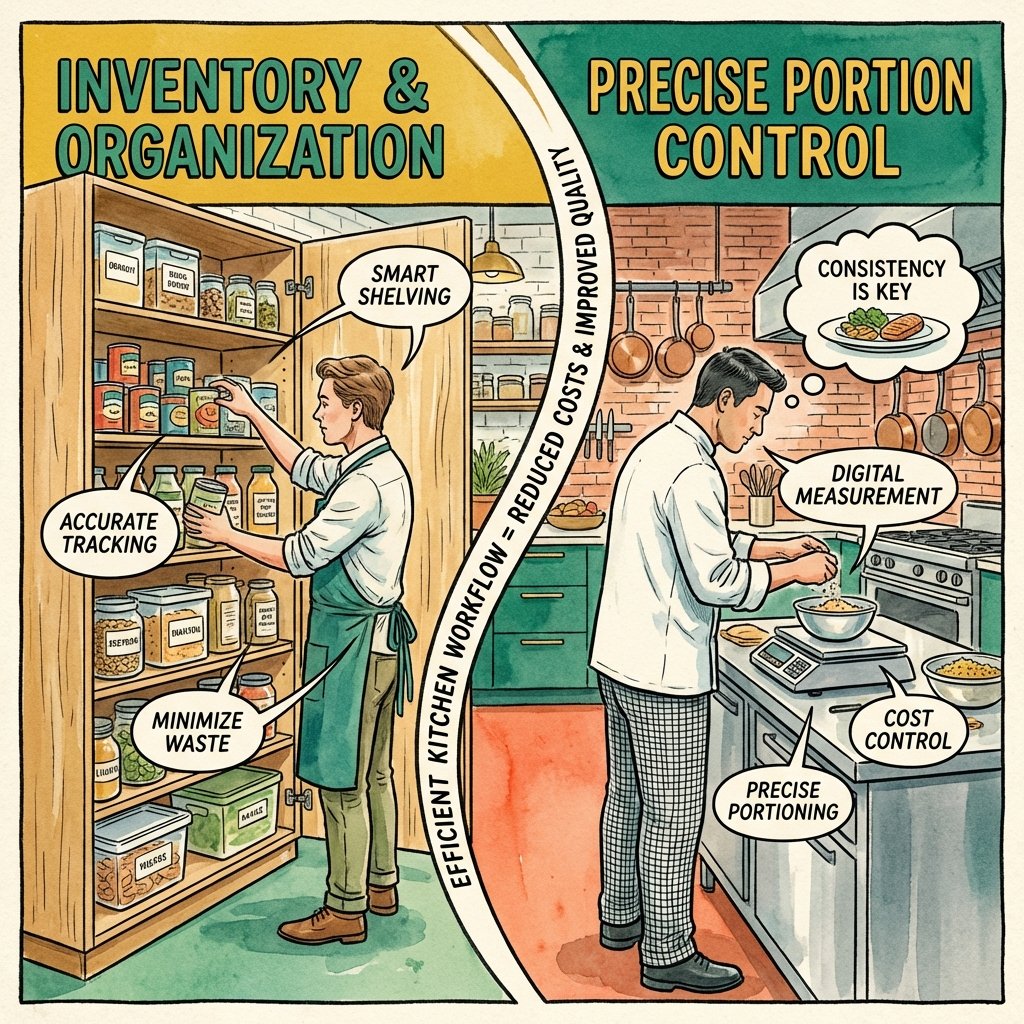 Strict inventory management and portion control are your first lines of defense against rising food costs.