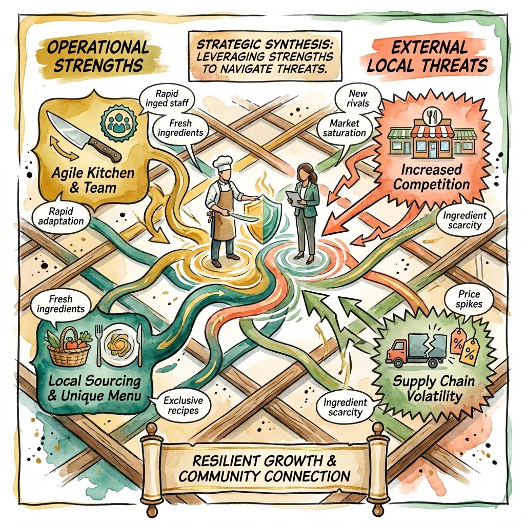 SWOT analysis strategy for local independent eateries