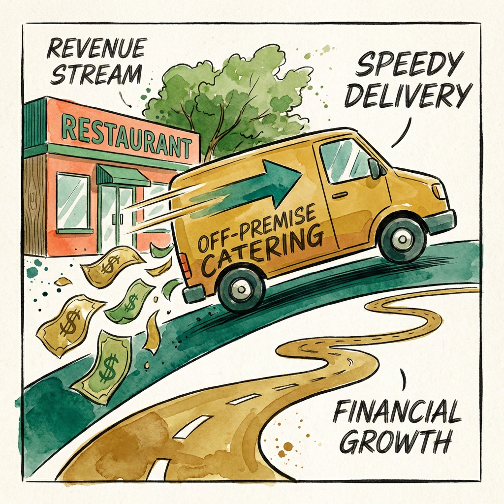A catering van generating new income streams outside the traditional dining room.