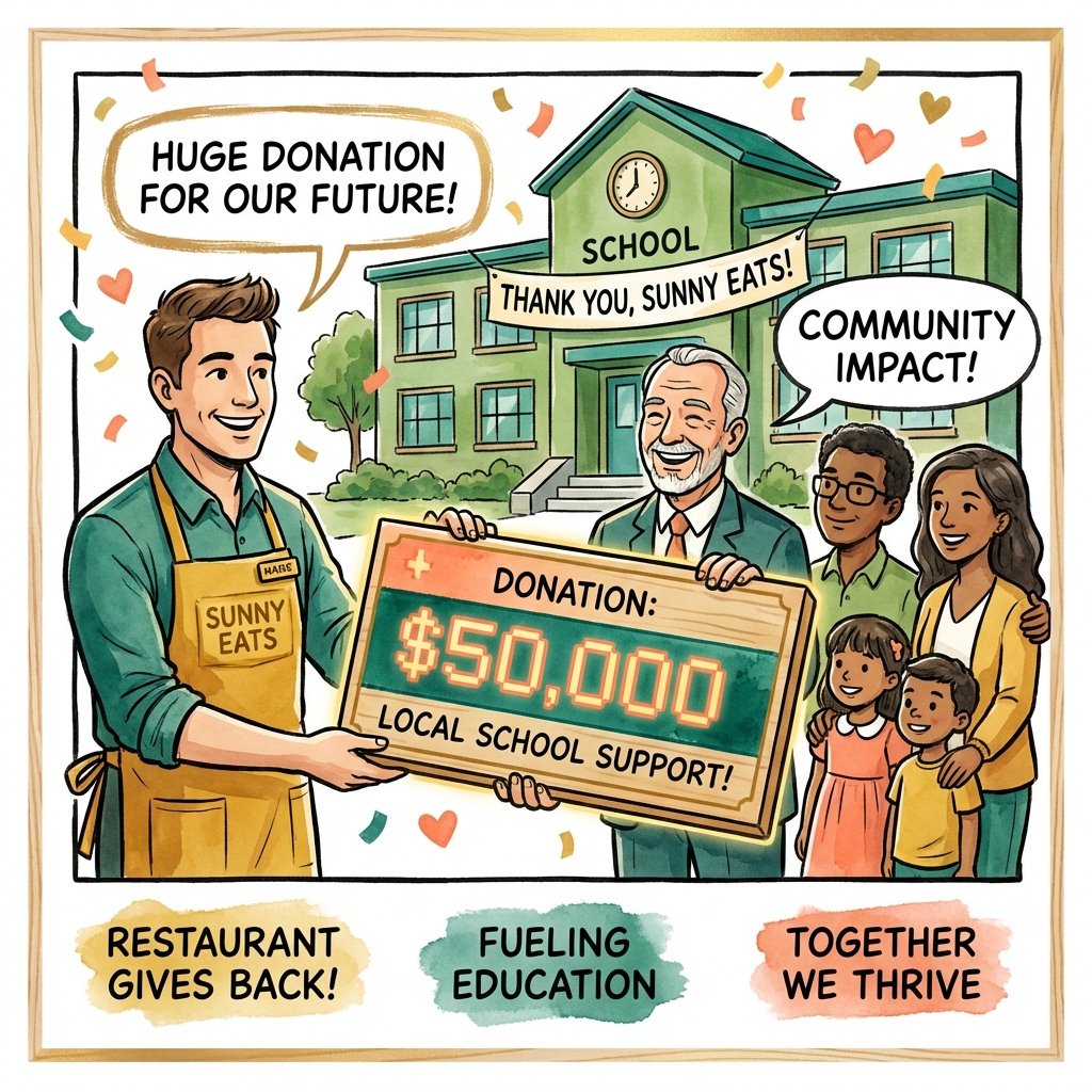 Partnering with local schools and charities to boost restaurant traffic
