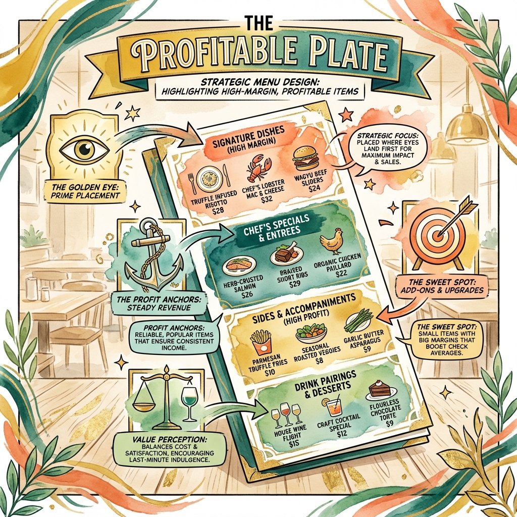 Restaurant menu engineering and design