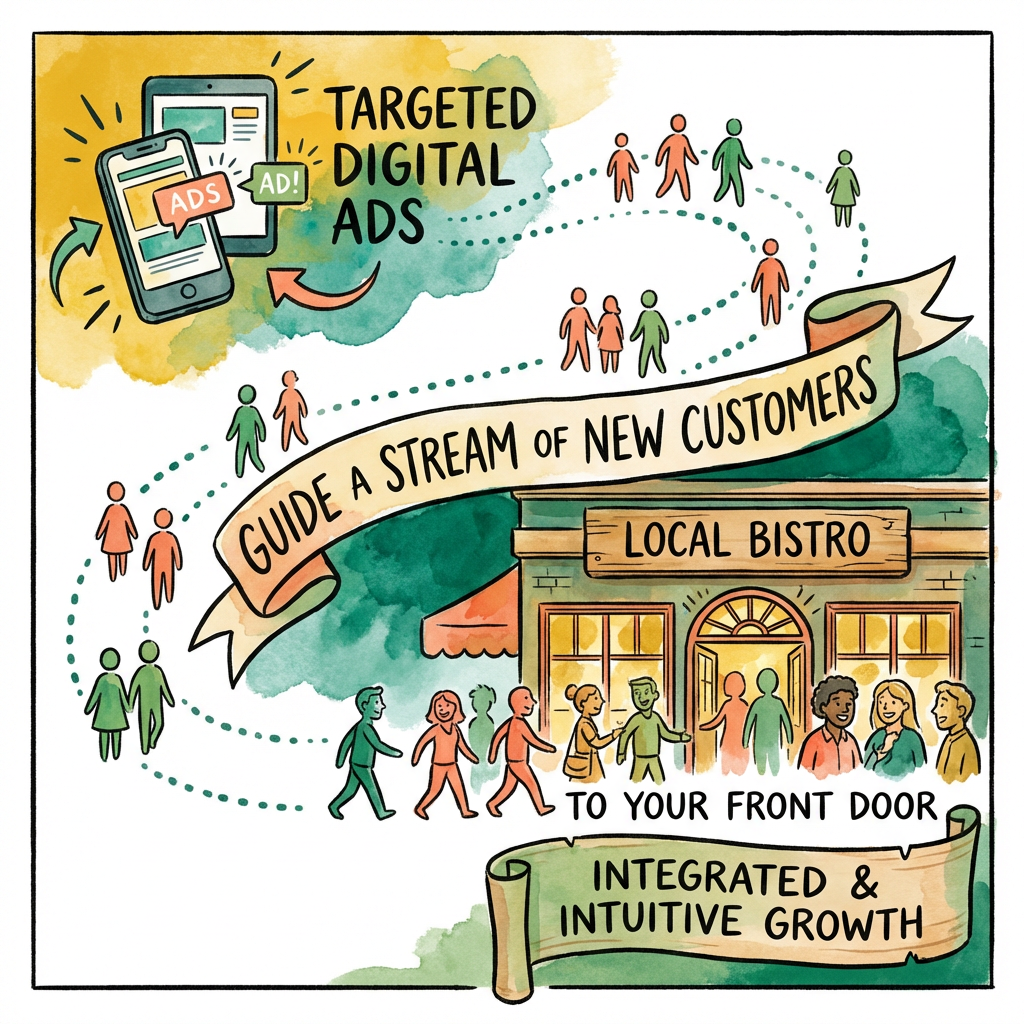 Targeted digital ads for restaurants