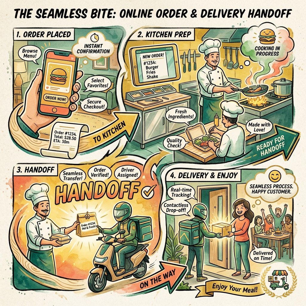 Seamless online restaurant ordering and delivery