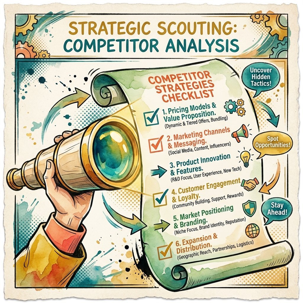 Spyglass analyzing competitor catering SEO strategies