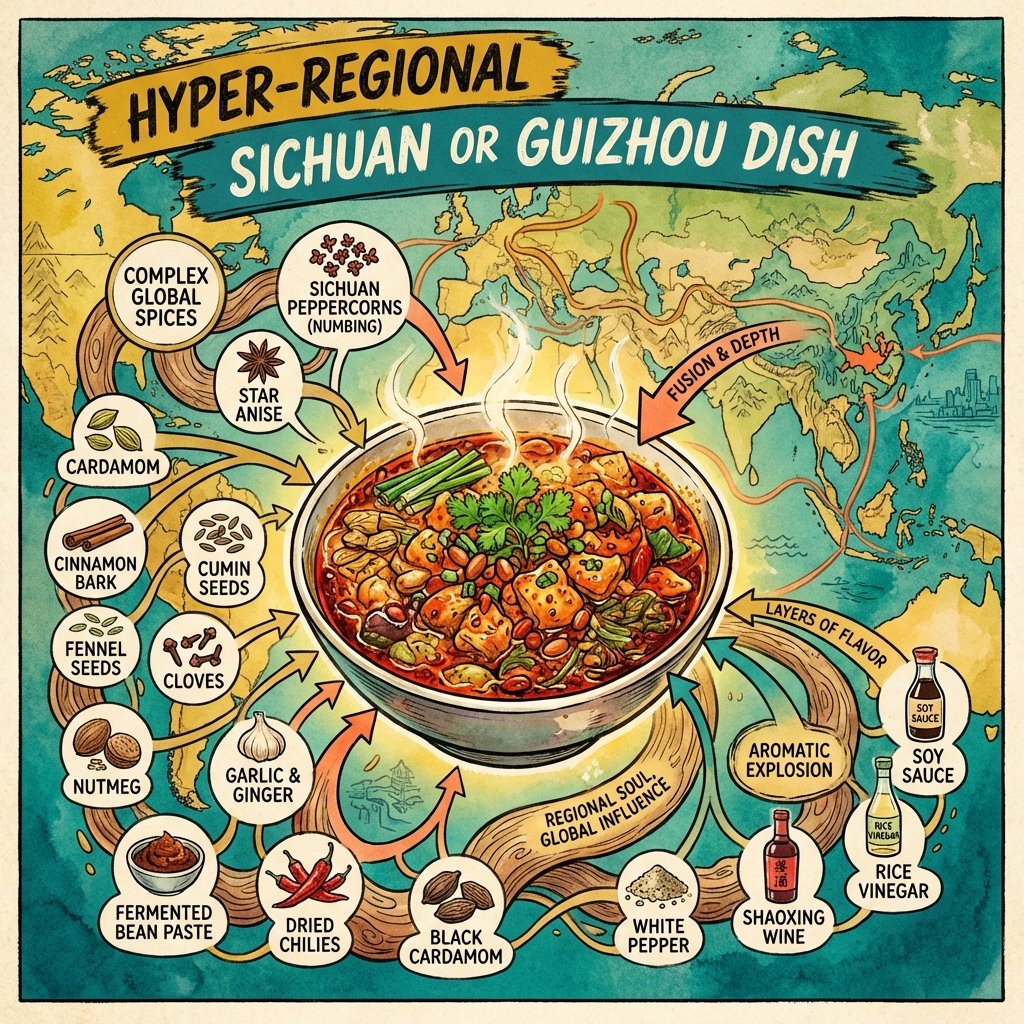 Hyper-regional global flavors replacing generic fusion cuisine