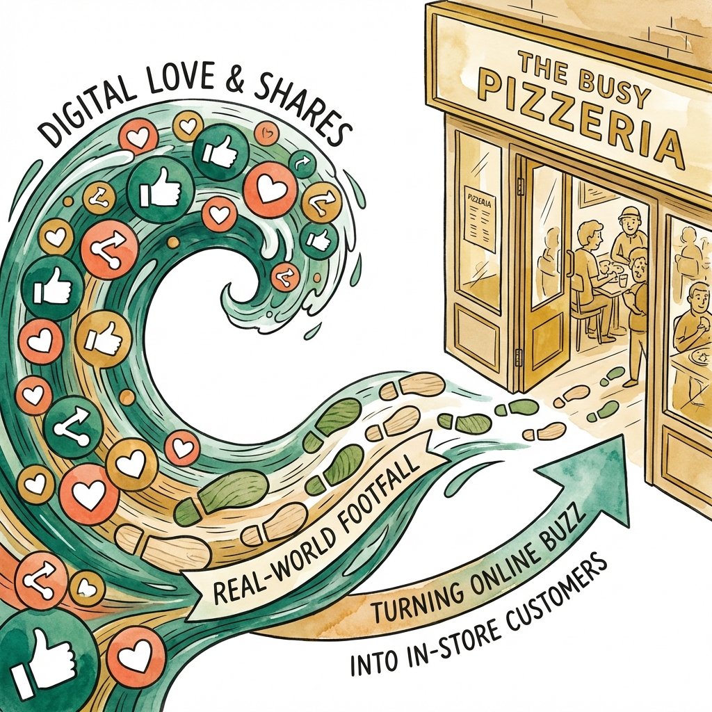Turning Viral Reach into Actual Foot Traffic